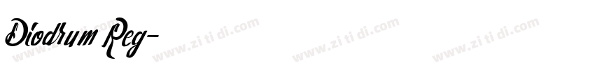 Diodrum Reg字体转换